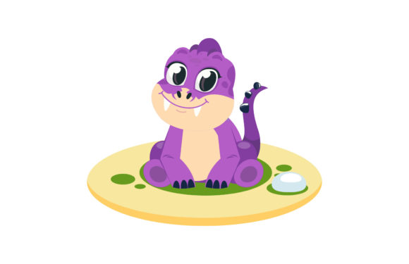 Cartoon Dinosaur Funny Animal Character Graphics Freebies