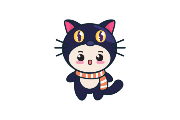 Cat Animal Funny Costume Graphics