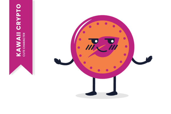 Cryptocurrency Logo Funny Character