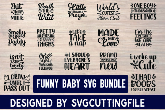 Funny Baby SVG Bundle: A Creative Design Asset for Branding and Marketing