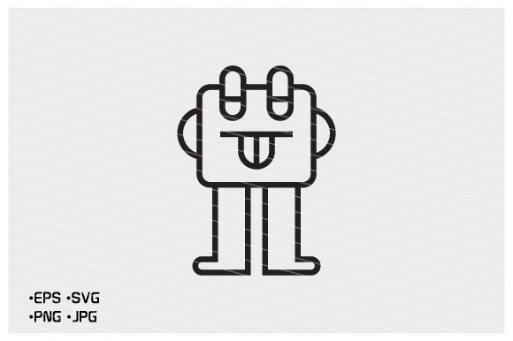 Funny Monster Character Vector Graphics