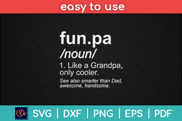 Funpa Definition Gifts Funny Grandpa Graphics for Print Templates