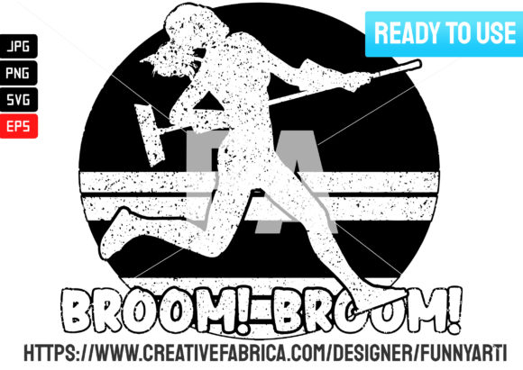 Happy Halloween Quote Broom Graphics Freebies