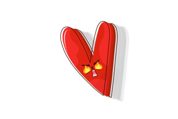 Kawaii Heart Funny Art Graphics Freebies