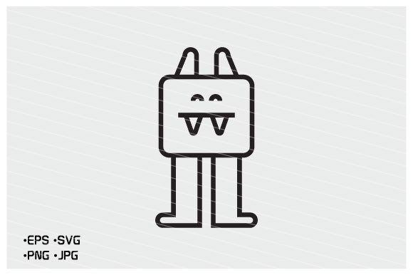 Monster Avatar Icon for Graphics and Icons