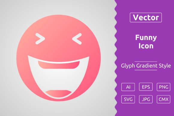 Vector Funny Gradient Icon