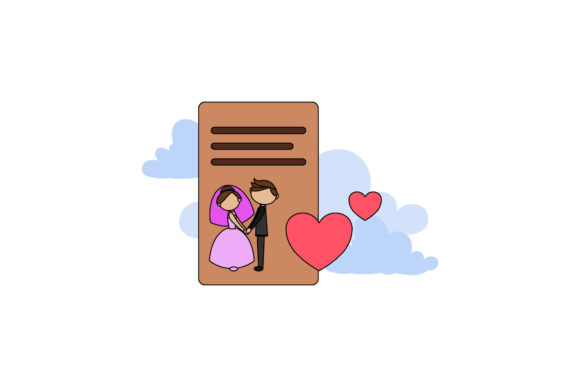 Wedding Icon Cute Invitation Funny